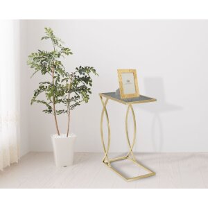 Mauro Ferretti table basse 45,5x25,5x60 cm noir or