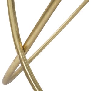 Mauro Ferretti table dappoint Ring Ø 60x45 cm noir or