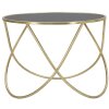 Mauro Ferretti table dappoint Ring Ø 60x45 cm noir or