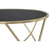 Mauro Ferretti table dappoint Ring Ø 60x45 cm noir or