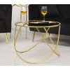 Mauro Ferretti table dappoint Ring Ø 60x45 cm noir or