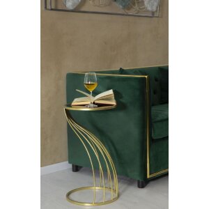 Mauro Ferretti table dappoint Flush Ø 35x60 cm noir or