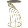 Mauro Ferretti table dappoint Flush Ø 35x60 cm noir or