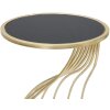 Mauro Ferretti table dappoint Flush Ø 35x60 cm noir or