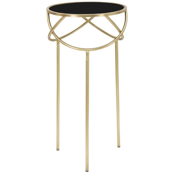 Mauro Ferretti table dappoint Ring Ø 40x80 cm noir or