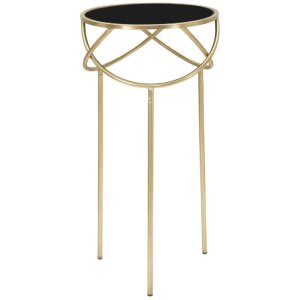 Mauro Ferretti table dappoint Ring Ø 40x80 cm noir or