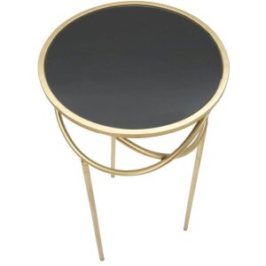 Mauro Ferretti table dappoint Ring Ø 40x80 cm noir or