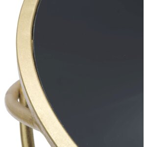 Mauro Ferretti table dappoint Ring Ø 40x80 cm noir or