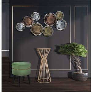 Mauro Ferretti table dappoint Stick Glam Ø 38x100 cm or