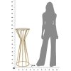 Mauro Ferretti table dappoint Stick Glam Ø 38x100 cm or