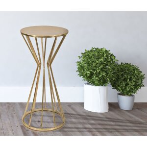 Mauro Ferretti table dappoint Stick Glam Ø 38x80 cm or