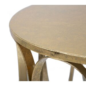 Mauro Ferretti table dappoint Venezia Ø 37x58 cm or
