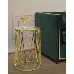 Mauro Ferretti table dappoint Venezia Ø 37x58 cm or