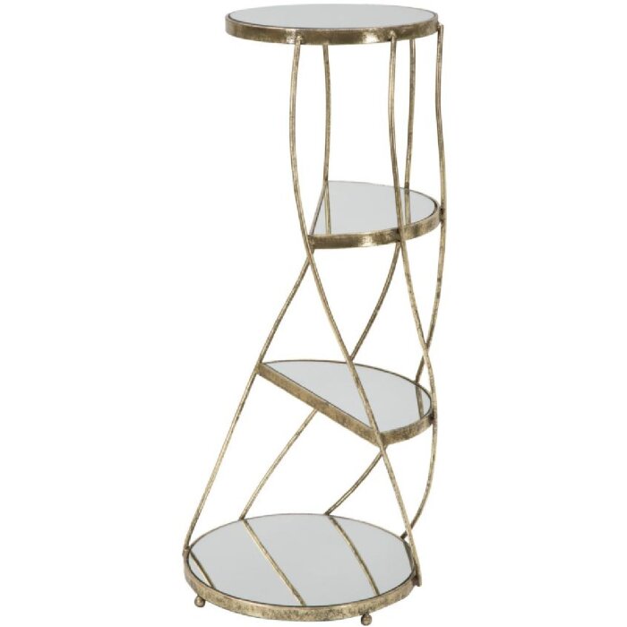 Mauro Ferretti table de téléphone Twisty Ø 38x86 cm or