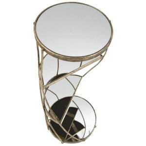 Mauro Ferretti table de téléphone Twisty Ø 38x86 cm or