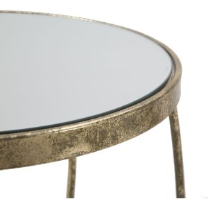 Mauro Ferretti table de téléphone Twisty Ø 38x86 cm or