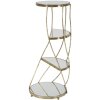 Mauro Ferretti table de téléphone Twisty Ø 38x86 cm or