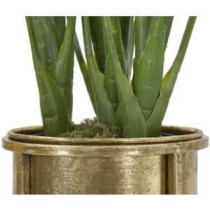 Mauro Ferretti Présentoir à fleurs, set de 2 Ø 27x62 et 21,5x52 cm or