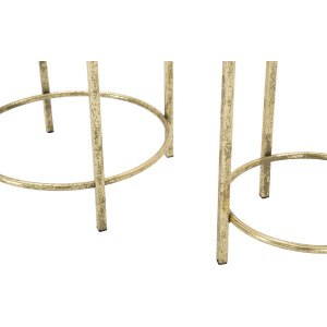 Mauro Ferretti Présentoir à fleurs, set de 2 Ø 27x62 et 21,5x52 cm or
