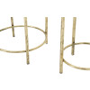 Mauro Ferretti Présentoir à fleurs, set de 2 Ø 27x62 et 21,5x52 cm or