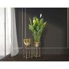 Mauro Ferretti Présentoir à fleurs, set de 2 Ø 27x62 et 21,5x52 cm or