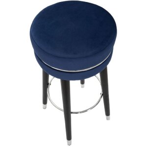 Mauro Ferretti tabouret de bar Paris Ø 35x74 cm bleu noir