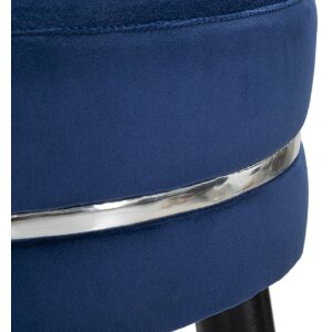 Mauro Ferretti tabouret de bar Paris Ø 35x74 cm bleu noir