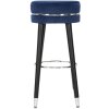 Mauro Ferretti tabouret de bar Paris Ø 35x74 cm bleu noir