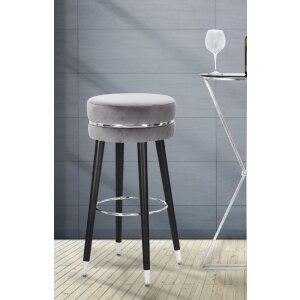 Mauro Ferretti tabouret de bar Paris Ø 35x74 cm gris noir