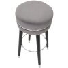 Mauro Ferretti tabouret de bar Paris Ø 35x74 cm gris noir