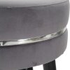 Mauro Ferretti tabouret de bar Paris Ø 35x74 cm gris noir