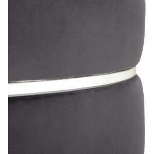 Mauro Ferretti tabouret Paris Ø 35x40,5 cm gris argenté