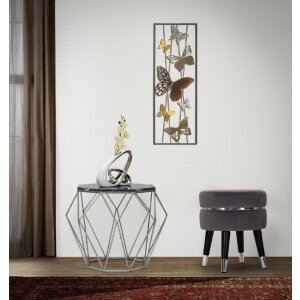 Mauro Ferretti tabouret Paris Ø 35x40,5 cm gris argenté