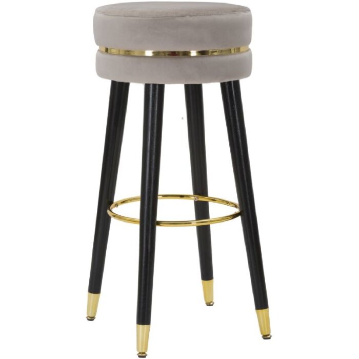Mauro Ferretti tabouret de bar Paris Ø 35x74 cm gris noir or