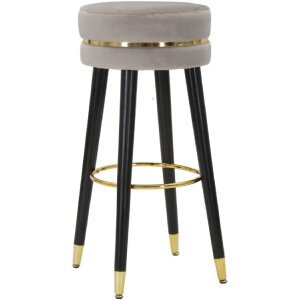 Mauro Ferretti tabouret de bar Paris Ø 35x74 cm gris noir or