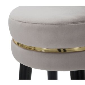 Mauro Ferretti tabouret de bar Paris Ø 35x74 cm gris noir or