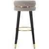 Mauro Ferretti tabouret de bar Paris Ø 35x74 cm gris noir or