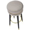 Mauro Ferretti tabouret de bar Paris Ø 35x74 cm gris noir or