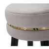 Mauro Ferretti tabouret de bar Paris Ø 35x74 cm gris noir or