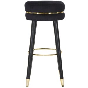 Mauro Ferretti tabouret de bar Paris Ø 35x74 cm noir or