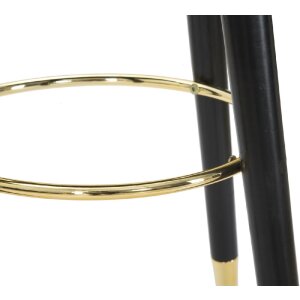 Mauro Ferretti tabouret de bar Paris Ø 35x74 cm noir or