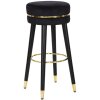 Mauro Ferretti tabouret de bar Paris Ø 35x74 cm noir or