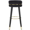 Mauro Ferretti tabouret de bar Paris Ø 35x74 cm noir or