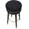 Mauro Ferretti tabouret de bar Paris Ø 35x74 cm noir or