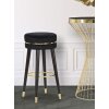 Mauro Ferretti tabouret de bar Paris Ø 35x74 cm noir or