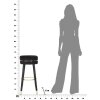 Mauro Ferretti tabouret de bar Paris Ø 35x74 cm noir or