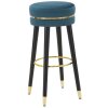 Mauro Ferretti tabouret de bar Paris Ø 35x74 cm pétrole or noir