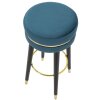 Mauro Ferretti tabouret de bar Paris Ø 35x74 cm pétrole or noir