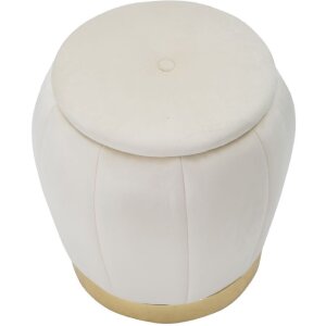 Mauro Ferretti tabouret Paris Ø 43x43 cm crème or