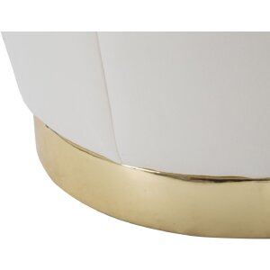 Mauro Ferretti tabouret Paris Ø 43x43 cm crème or